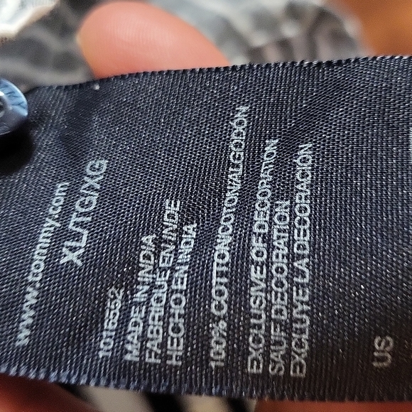 Tommy Hilfiger Women's Long Sleeve Roll-Tab Cotton Blouse Size XL - Picture 10 of 11